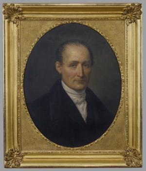 Léonard François Berger (1800-1872) Portrait posthume de Joseph Nicéphore Niépce 1854 Huile sur toile