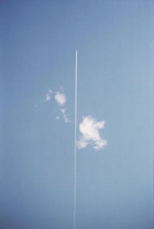 Peter Knapp Vol de la PANAM dans le ciel de l’Utah, 1984 © Peter Knapp, Adagp
