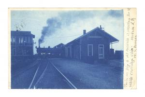 Railroad Depot and Tower Ansonia,  Ohio, USA 30 novembre 1906 © collection privée – AMC